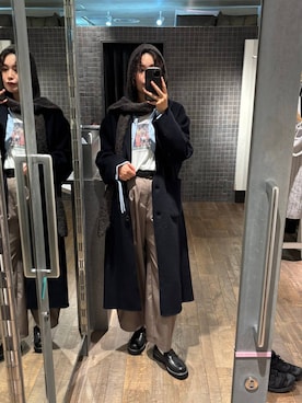 「アイテム（チェスターコート）」を使った、まるさん（JEANASIS）さん（レディース・171cm・30代）の秋コーディネート