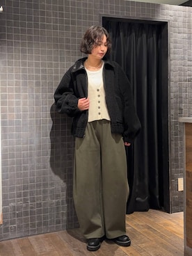 「アイテム（ブルゾン）」を使った、まるさん（JEANASIS）さん（レディース・171cm・30代）の秋コーディネート