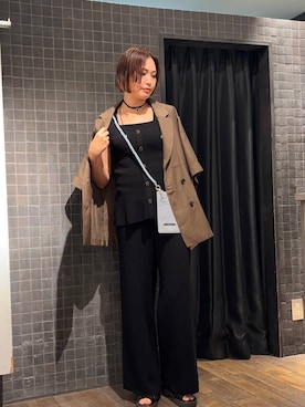 「アイテム（つなぎ/オールインワン）」を使った、まるさん（JEANASIS）さん（レディース・171cm）の夏コーディネート