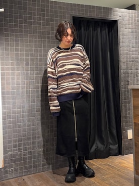 「アイテム（ピーコート）」を使った、まるさん（JEANASIS）さん（レディース・171cm）の秋コーディネート