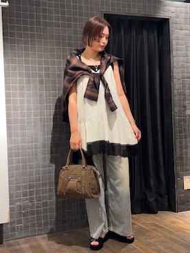 「アイテム（キャミソール）」を使った、まるさん（JEANASIS）さん（レディース・171cm・30代）の夏コーディネート