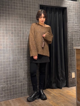 「アイテム（チャーム）」を使った、まるさん（JEANASIS）さん（レディース・171cm）の秋コーディネート