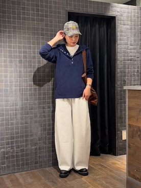 「アイテム（スウェットパンツ）」を使った、まるさん（JEANASIS）さん（レディース・171cm・30代）の秋コーディネート