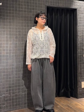 「JEANASIS（ジーナシス）のクロッグローファー/638847（ローファー、ブラック系）」を使った、まるさん（JEANASIS）さん（レディース・171cm）の春コーディネート