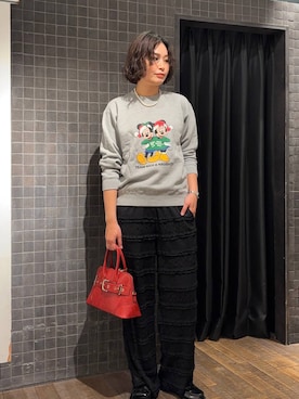 「eL（エル）のアイテム（パンツ）」を使った、まるさん（JEANASIS）さん（レディース・171cm）の冬コーディネート