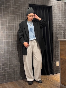 「アイテム（テーラードジャケット）」を使った、まるさん（JEANASIS）さん（レディース・171cm・30代）の秋コーディネート