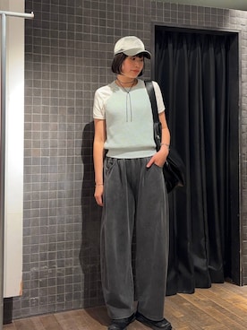 「JEANASIS（ジーナシス）のアイテム（Tシャツ/カットソー）」を使った、まるさん（JEANASIS）さん（レディース・171cm）の春コーディネート