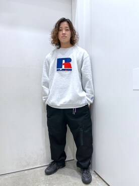 「エクストララージ」｜「アイテム（スウェット）」を使った、Kanoaさん（メンズ・170cm）の秋コーディネート