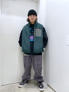 「XLARGE（エクストララージ）のアイテム（その他アウター）」を使った、Kanoaさん（メンズ・170cm）の秋コーディネート