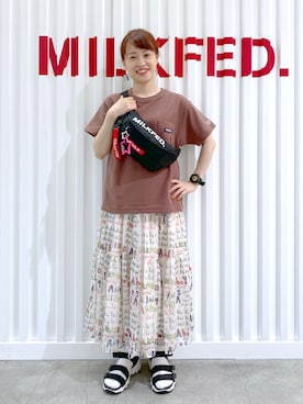 「SKECHERS（スケッチャーズ）のアイテム」を使った、よねちゃんさん（レディース・148cm）の夏コーディネート