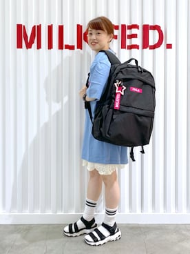 「SKECHERS（スケッチャーズ）のアイテム」を使った、よねちゃんさん（レディース・148cm）の夏コーディネート