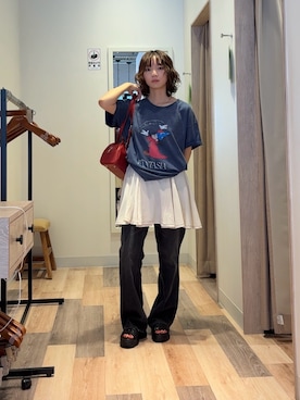 「アイテム（ボストンバッグ）」を使った、きくさん（レディース・155cm・20代）の夏コーディネート