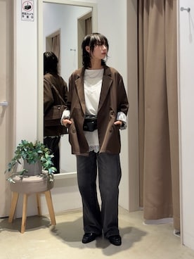 「CPCM（シーピーシーエム）のアイテム（バッグ）」を使った、おきくさん（レディース・155cm）の秋コーディネート