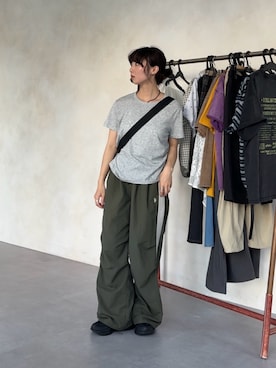 「U.S. POLO ASSN.（ユーエスポロアッスン）のアイテム」を使った、おきくさん（レディース・155cm）の夏コーディネート