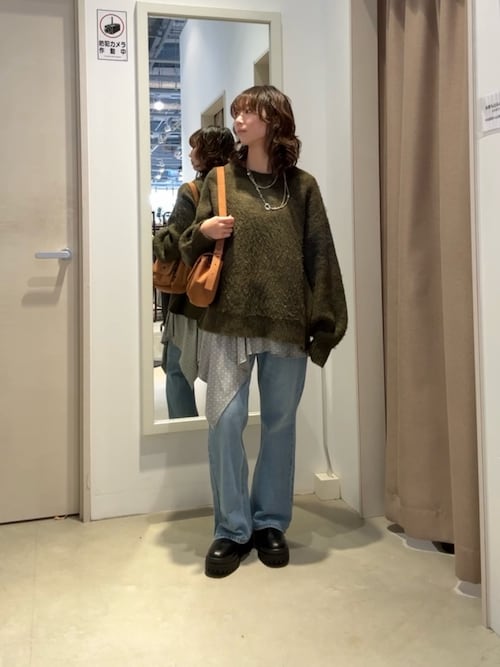 MIX糸モヘアライクニット