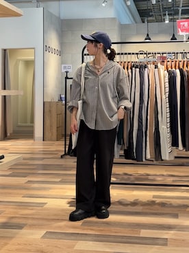 「CPCM（シーピーシーエム）のアイテム（バッグ）」を使った、おきくさん（レディース・155cm）の春コーディネート