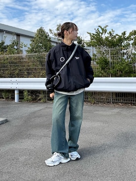 「アイテム（ブルゾン）」を使った、きくさん（レディース・155cm）の秋コーディネート