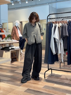 「厚底スニーカー」｜きくさん（レディース・155cm）の秋コーディネート