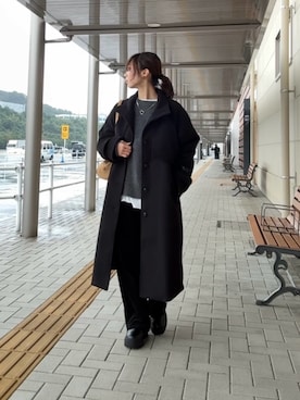 「アイテム（その他アウター）」を使った、きくさん（レディース・155cm）の秋コーディネート