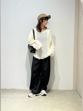 「FRUIT OF THE LOOM（フルーツオブザルーム）のアイテム」を使った、おきくさん（レディース・155cm）の春コーディネート