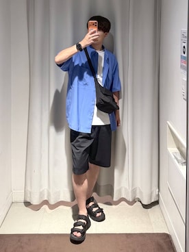 「GLOBAL WORK（グローバルワーク）のアイテム」を使った、onkitiさん（メンズ・170cm）の夏コーディネート