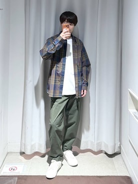 「GLOBAL WORK（グローバルワーク）のアイテム（シューズ）」を使った、onkitiさん（メンズ・170cm）の春コーディネート