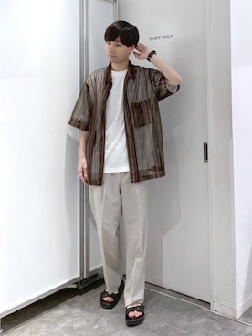 「アイテム（サンダル）」を使った、onkitiさん（メンズ・170cm・20代）の夏コーディネート