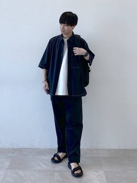 「アイテム（バックパック/リュック）」を使った、onkitiさん（メンズ・170cm・20代）の夏コーディネート