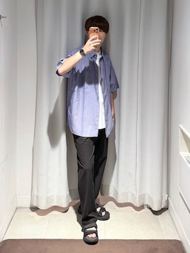 「GLOBAL WORK（グローバルワーク）のアイテム（パンツ）」を使った、onkitiさん（メンズ・170cm）の夏コーディネート