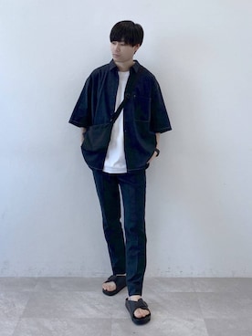 「GLOBAL WORK（グローバルワーク）のアイテム」を使った、onkitiさん（メンズ・170cm）の夏コーディネート