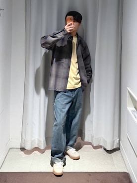 「GLOBAL WORK（グローバルワーク）のアイテム（スニーカー）」を使った、onkitiさん（メンズ・170cm）の秋コーディネート