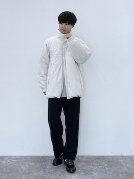 「アイテム（ソックス/靴下）」を使った、onkitiさん（メンズ・170cm・20代）の冬コーディネート