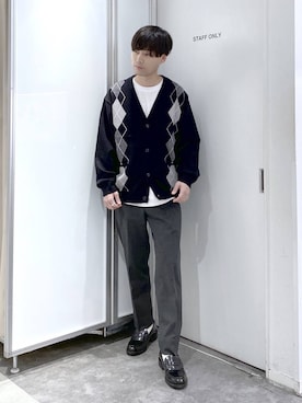 「アイテム（ソックス/靴下）」を使った、onkitiさん（メンズ・170cm）の秋コーディネート