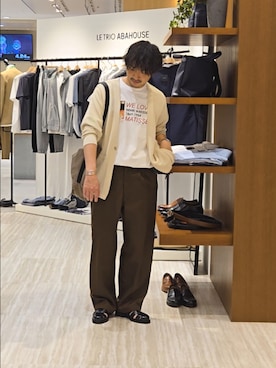 「ABAHOUSE（アバハウス）のアイテム」を使った、だいちさん（メンズ・175cm）の春コーディネート