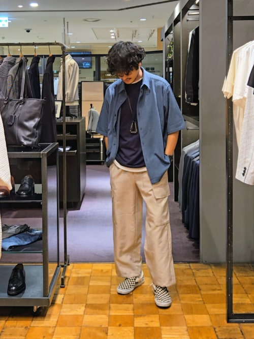 セール】【セットアップ対応】リネンライク カーゴパンツ