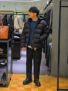 「アイテム（トップス）」を使った、だいちさん（メンズ・175cm・40代）の冬コーディネート