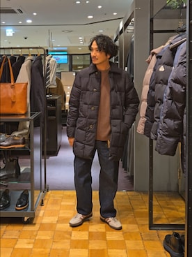 「Pyrenex（ピレネックス）のアイテム（ジャケット/アウター）」を使った、だいちさん（メンズ・175cm）の秋コーディネート
