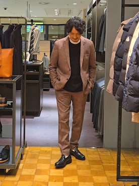 「アイテム（セットアップ）」を使った、だいちさん（メンズ・175cm）の秋コーディネート