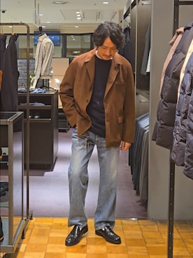 「アイテム（テーラードジャケット）」を使った、だいちさん（メンズ・175cm）の秋コーディネート