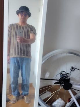 「アイテム（トップス）」を使った、ojisanyasuakiiwaiさん（メンズ・178cm・40代）の夏コーディネート