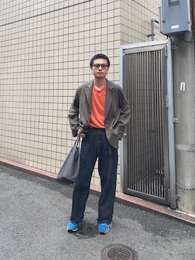 「YLEVE（イレーヴ）のアイテム」を使った、eishiさん（メンズ・173cm）の夏コーディネート