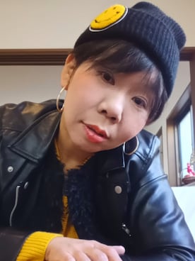 「アイテム（ライダースジャケット）」を使った、mi19841101さん（レディース・156cm）の秋コーディネート