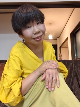 「アイテム（リング）」を使った、mi19841101さん（レディース・156cm）の秋コーディネート