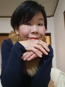 「アイテム（マフラー）」を使った、mi19841101さん（レディース・156cm）の秋コーディネート