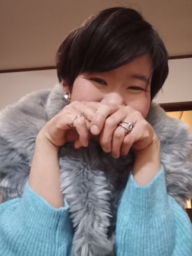 「アイテム（マフラー）」を使った、mi19841101さん（レディース・156cm）の秋コーディネート