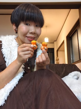 「アイテム（ベスト）」を使った、mi19841101さん（レディース・156cm）の秋コーディネート