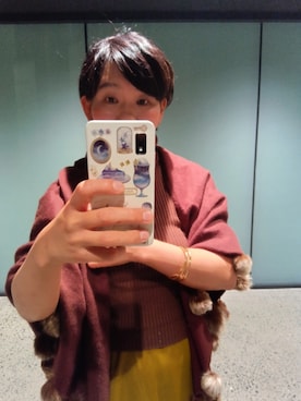 「アイテム（ストール/ショール）」を使った、mi19841101さん（レディース・156cm）の秋コーディネート