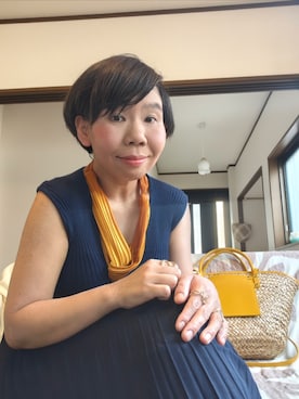 「アイテム（カチューシャ）」を使った、mi19841101さん（レディース・156cm）の秋コーディネート