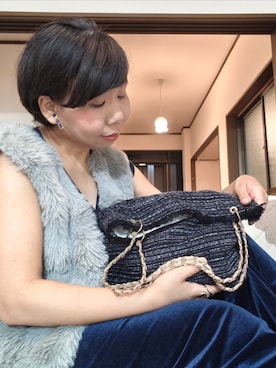 「アイテム（ベスト）」を使った、mi19841101さん（レディース・156cm）の秋コーディネート
