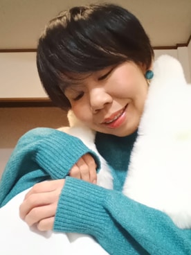 「アイテム（マフラー）」を使った、mi19841101さん（レディース・156cm）の秋コーディネート